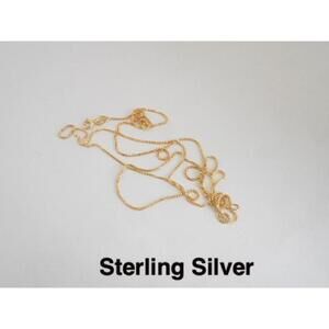 Gold Plated SS 18" Square Rope Necklace